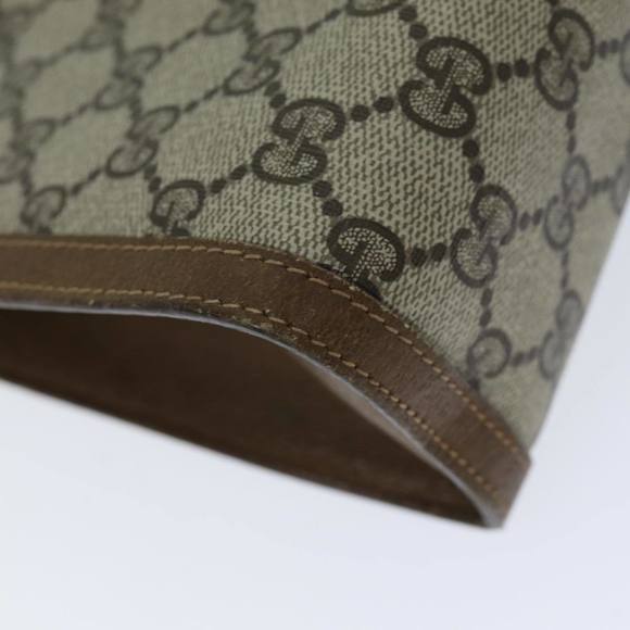 GUCCI GG Supreme Web Sherry Line Clutch Bag PVC Beige Red 89 01 033 Auth yk12556 - Picture 16 of 16